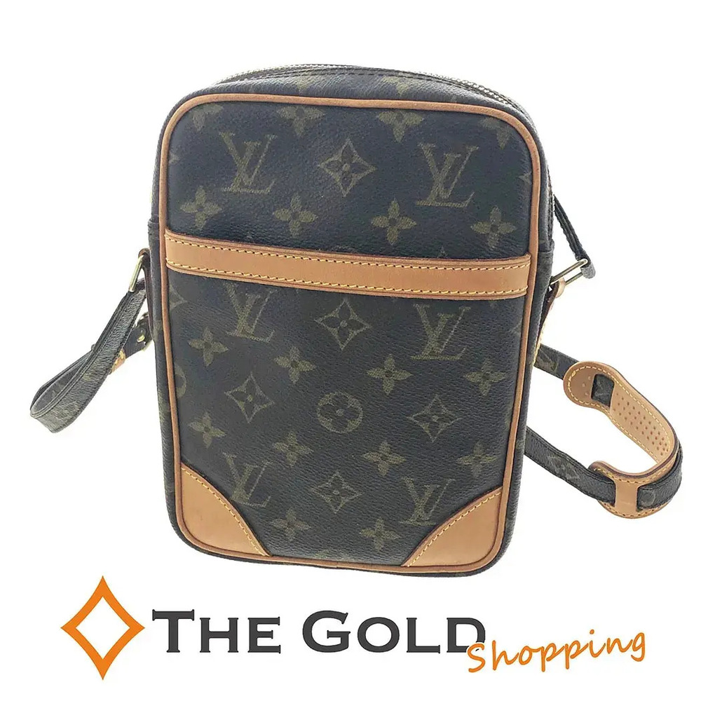 Louis Vuitton Danube Monogram Canvas Shoulder Bag Brown